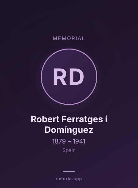 Memorial portrait of Robert Ferratges i Domínguez