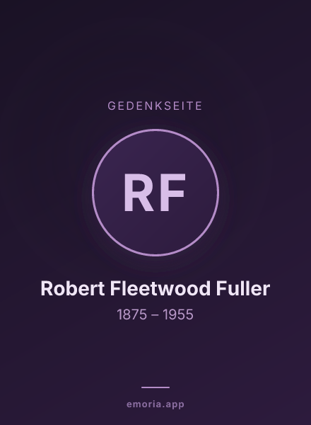 Gedenkportrait von Robert Fleetwood Fuller