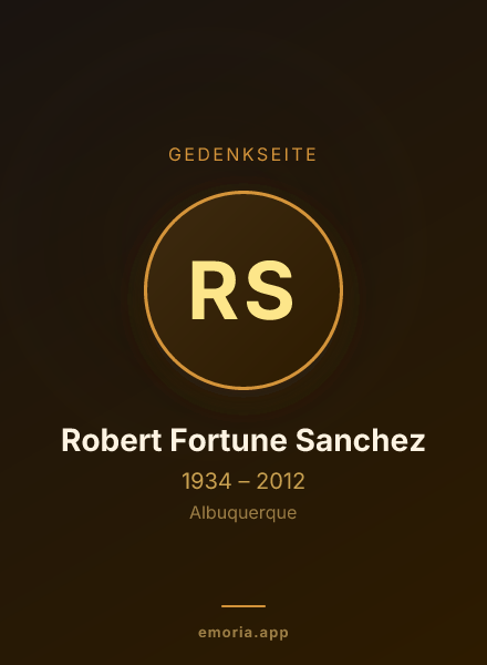 Gedenkportrait von Robert Fortune Sanchez