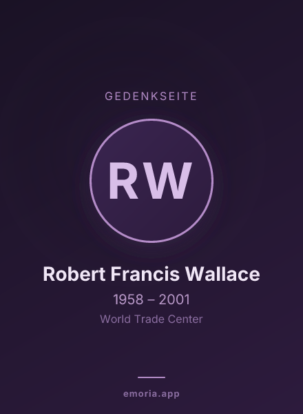 Gedenkportrait von Robert Francis Wallace