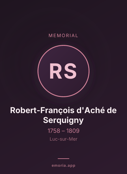 Memorial portrait of Robert-François d'Aché de Serquigny