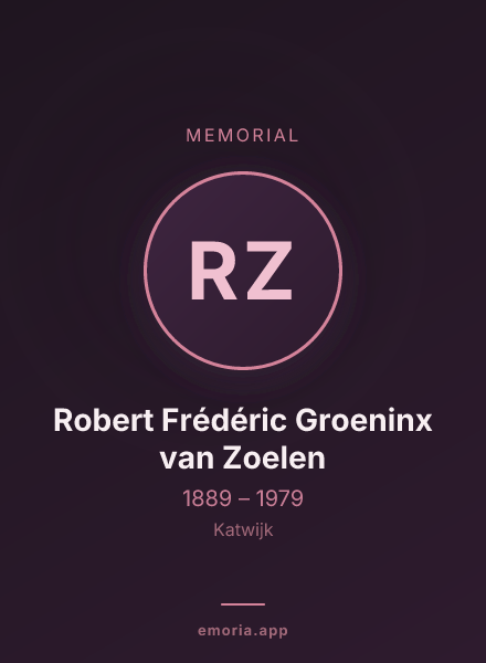 Memorial portrait of Robert Frédéric Groeninx van Zoelen