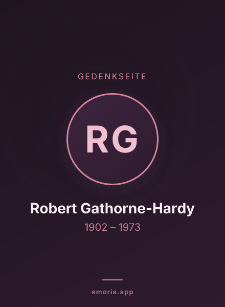 Gedenkportrait von Robert Gathorne-Hardy