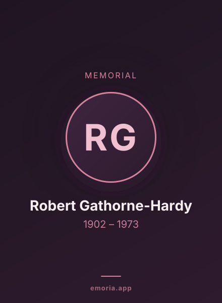 Memorial portrait of Robert Gathorne-Hardy