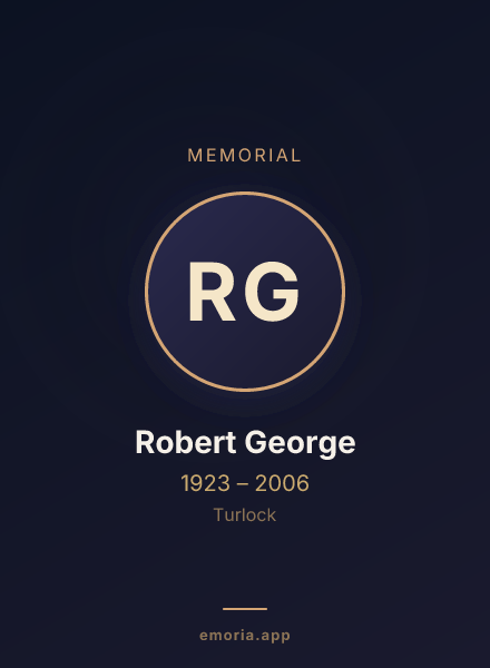 Memorial portrait of Robert George