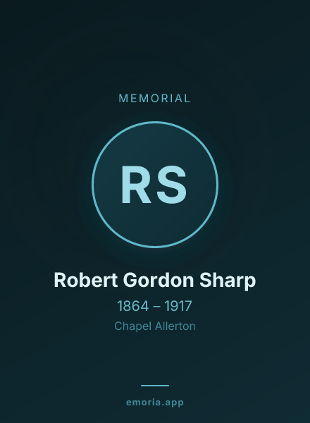 Memorial portrait of Robert Gordon Sharp