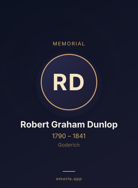 Memorial portrait of Robert Graham Dunlop