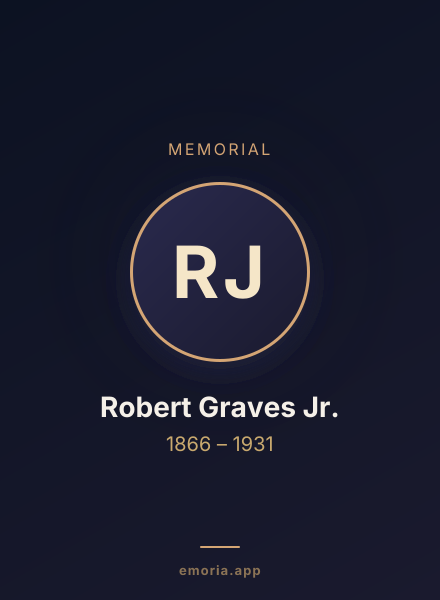 Memorial portrait of Robert Graves Jr.