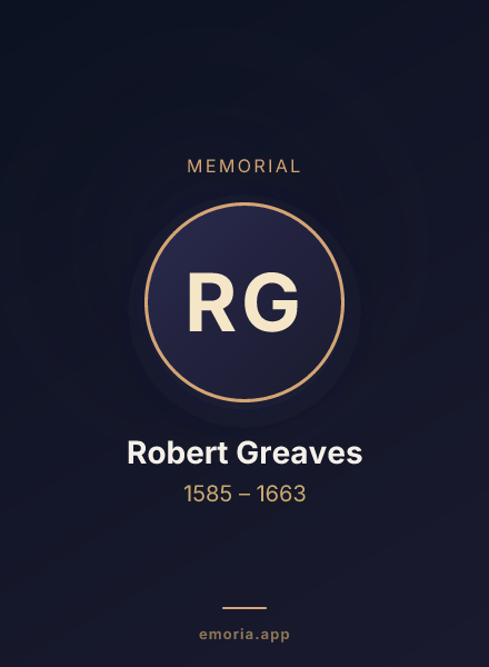 Memorial portrait of Robert Greaves
