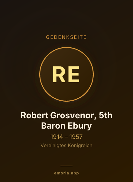 Gedenkportrait von Robert Grosvenor, 5th Baron Ebury