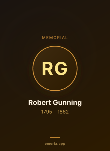 Memorial portrait of Robert Gunning