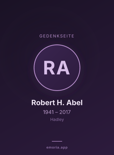 Gedenkportrait von Robert H. Abel