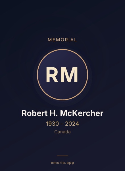 Memorial portrait of Robert H. McKercher