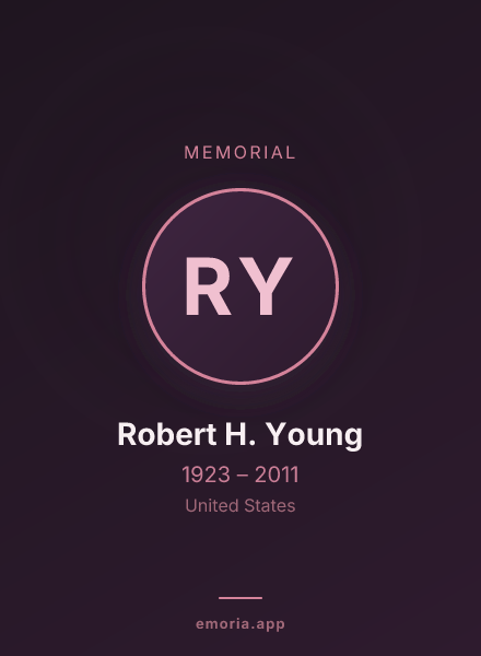 Memorial portrait of Robert H. Young