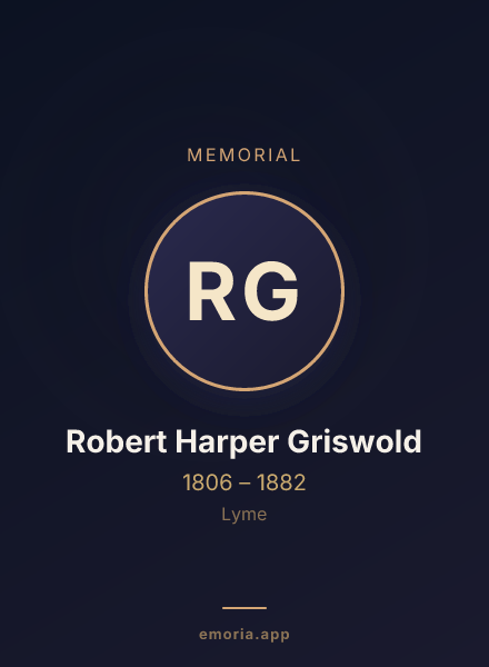 Memorial portrait of Robert Harper Griswold