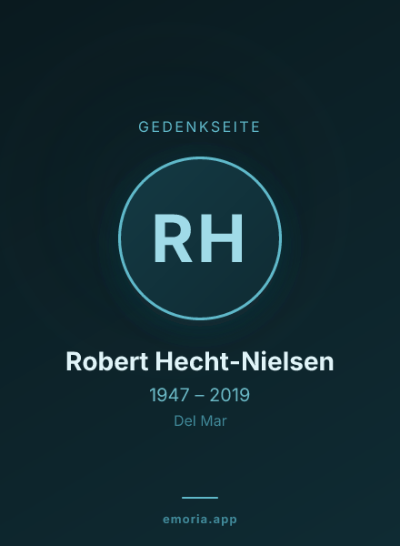 Gedenkportrait von Robert Hecht-Nielsen
