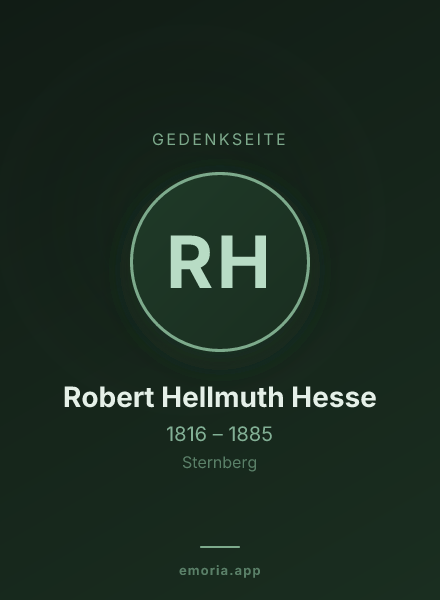 Gedenkportrait von Robert Hellmuth Hesse