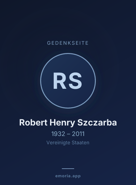 Gedenkportrait von Robert Henry Szczarba