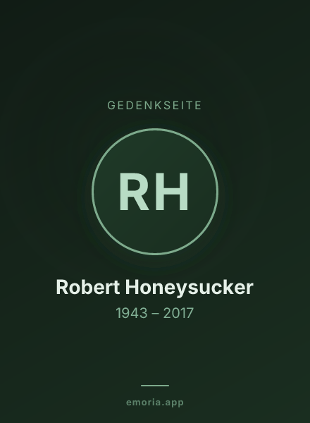 Gedenkportrait von Robert Honeysucker