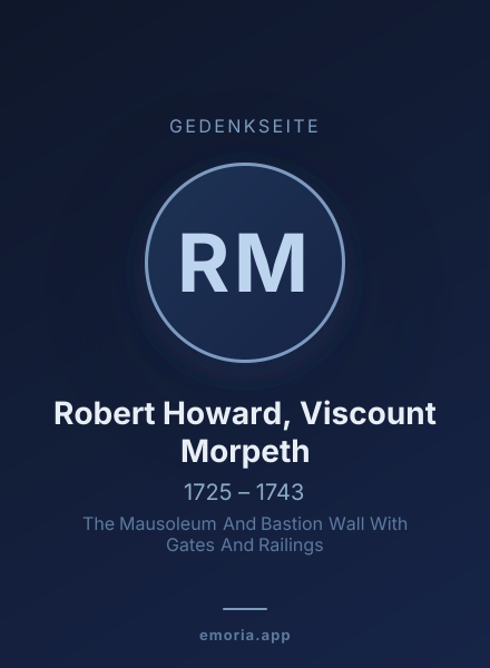 Gedenkportrait von Robert Howard, Viscount Morpeth