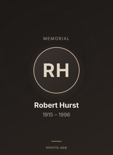 Memorial portrait of Robert Hurst