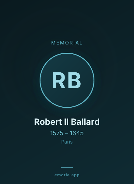 Memorial portrait of Robert II Ballard