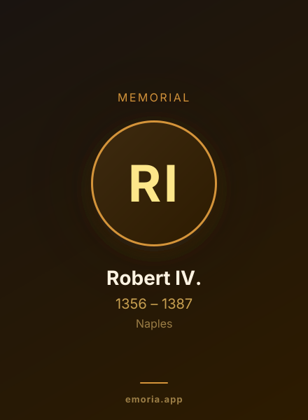 Memorial portrait of Robert IV.