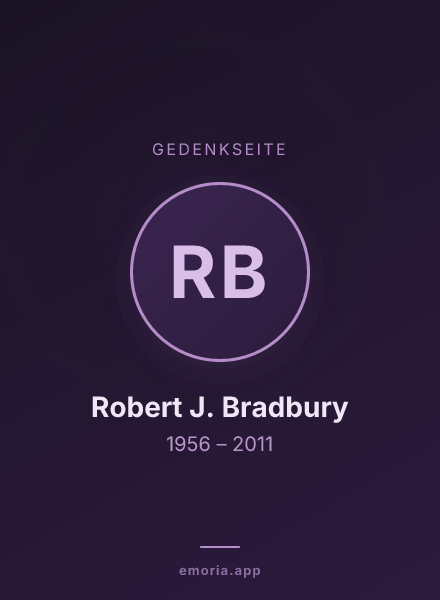 Gedenkportrait von Robert J. Bradbury