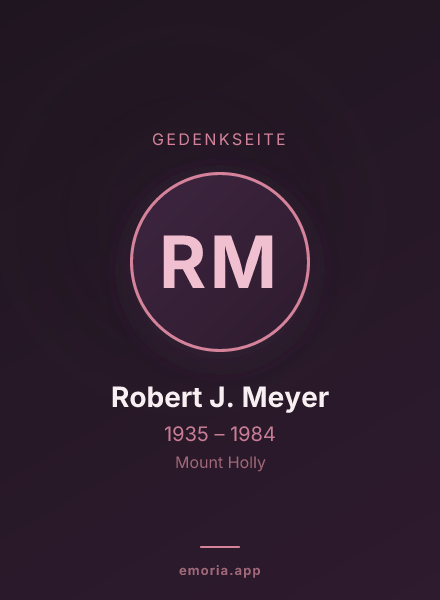Gedenkportrait von Robert J. Meyer
