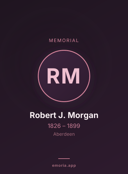 Memorial portrait of Robert J. Morgan