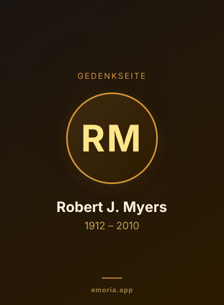 Gedenkportrait von Robert J. Myers