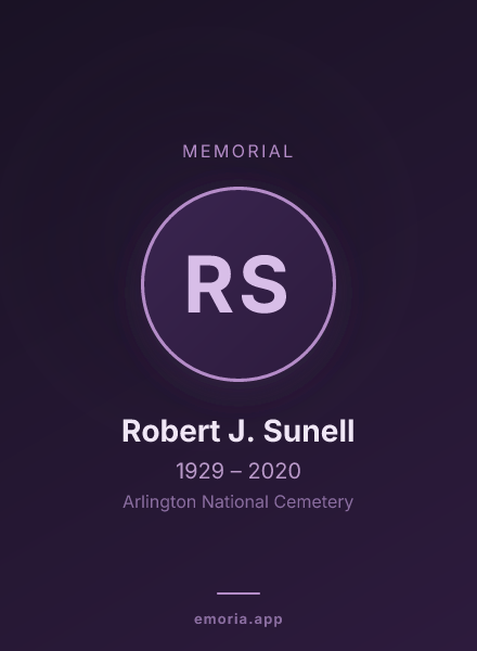 Memorial portrait of Robert J. Sunell