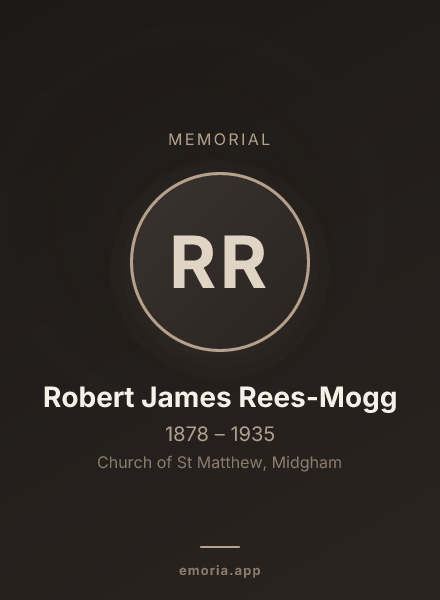 Memorial portrait of Robert James Rees-Mogg