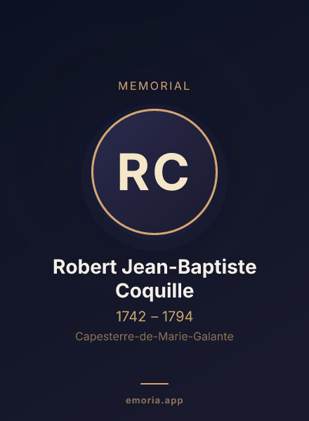 Memorial portrait of Robert Jean-Baptiste Coquille
