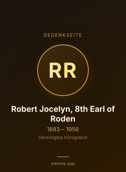 Gedenkportrait von Robert Jocelyn, 8th Earl of Roden