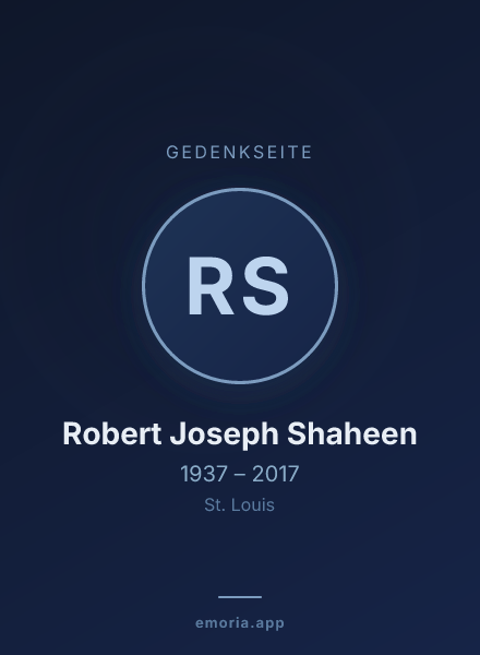 Gedenkportrait von Robert Joseph Shaheen
