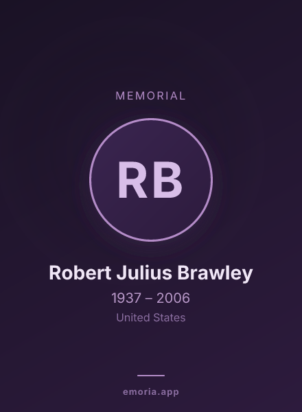 Memorial portrait of Robert Julius Brawley