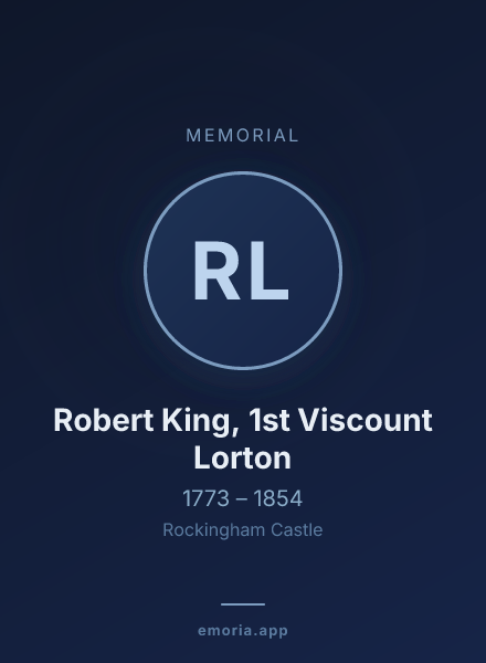 Memorial portrait of Robert King, 1st Viscount Lorton