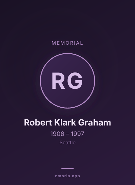 Memorial portrait of Robert Klark Graham