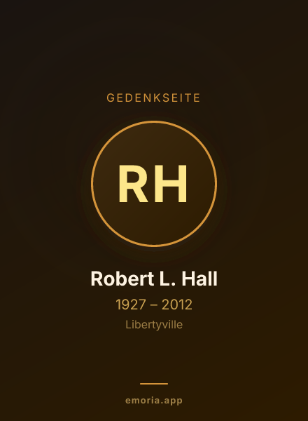 Gedenkportrait von Robert L. Hall