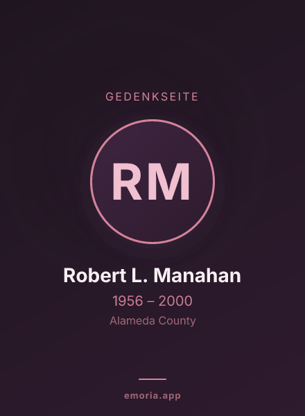 Gedenkportrait von Robert L. Manahan