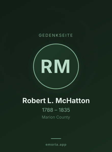 Gedenkportrait von Robert L. McHatton