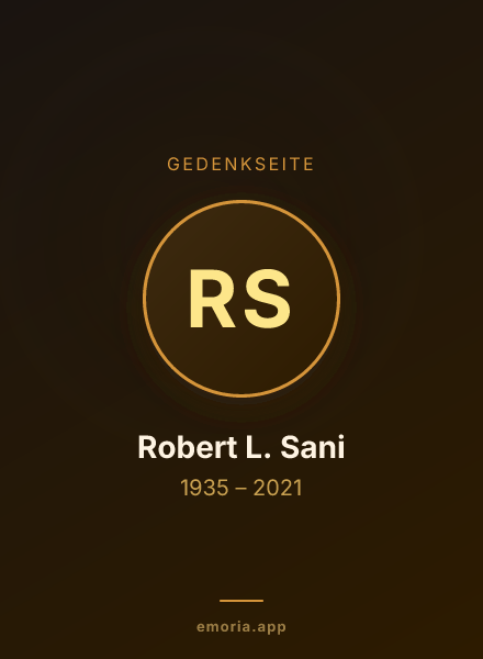 Gedenkportrait von Robert L. Sani