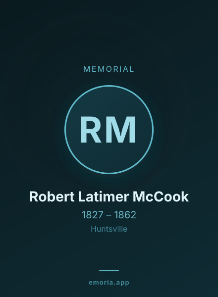 Memorial portrait of Robert Latimer McCook