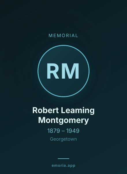 Memorial portrait of Robert Leaming Montgomery