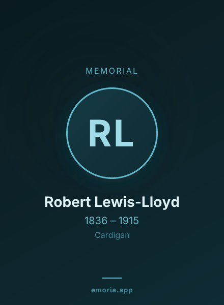 Memorial portrait of Robert Lewis-Lloyd