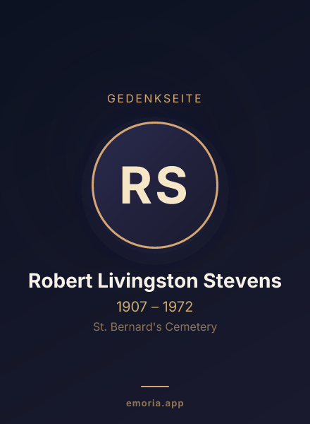 Gedenkportrait von Robert Livingston Stevens