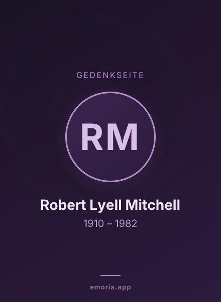Gedenkportrait von Robert Lyell Mitchell