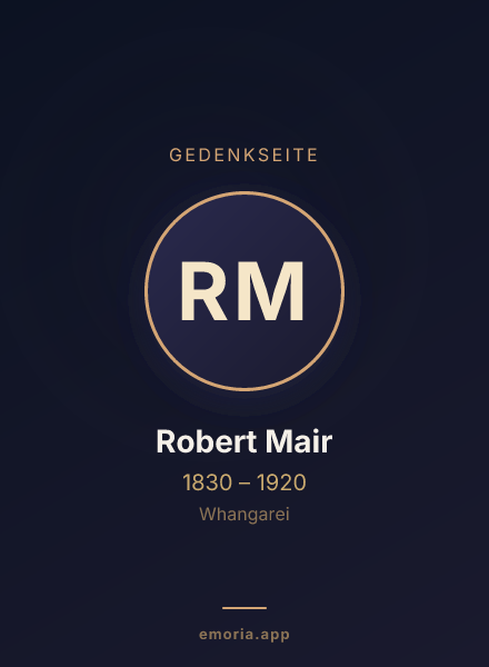 Gedenkportrait von Robert Mair