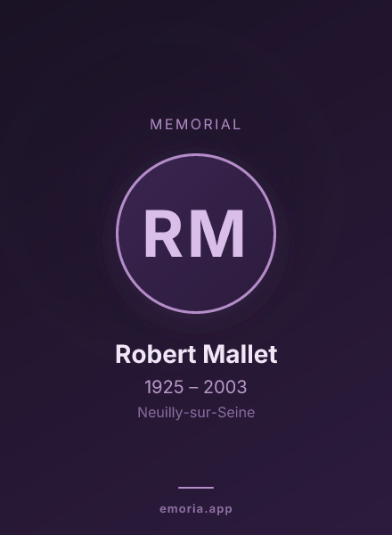 Memorial portrait of Robert Mallet